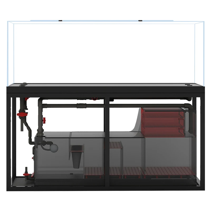 

Vertical and horizontal industrial air bottom filter dragon fish tank, living room, household medium and large ultra-white glass