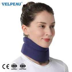 VELPEAU Neck Support Brace for Neck Pain Relief and Spine Pressure, Adjustable Foam Cervical Collar for Snoozing, Sleep Apnea