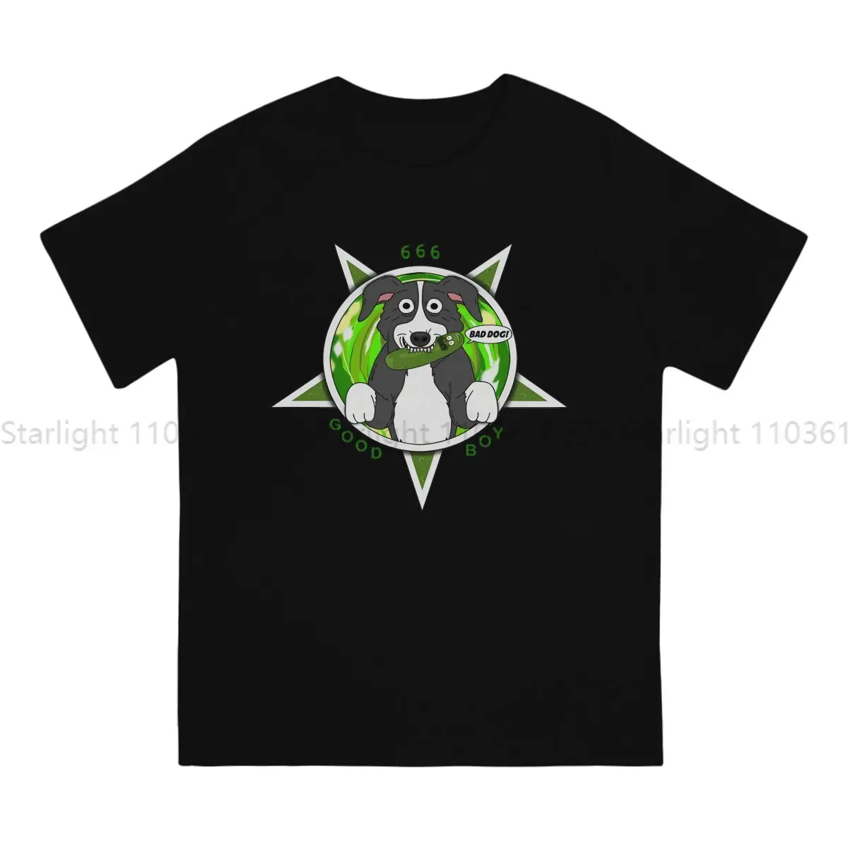 666 TShirt For Men Mr Pickles Clothing Novelty T Shirt Homme