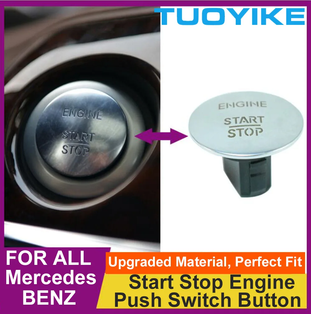 Universal Car Keyless Start Stop Engine Ignition Push Switch Button For Mecedes BENZ W204 W205 W251 W221 W176 W166 W164 X204