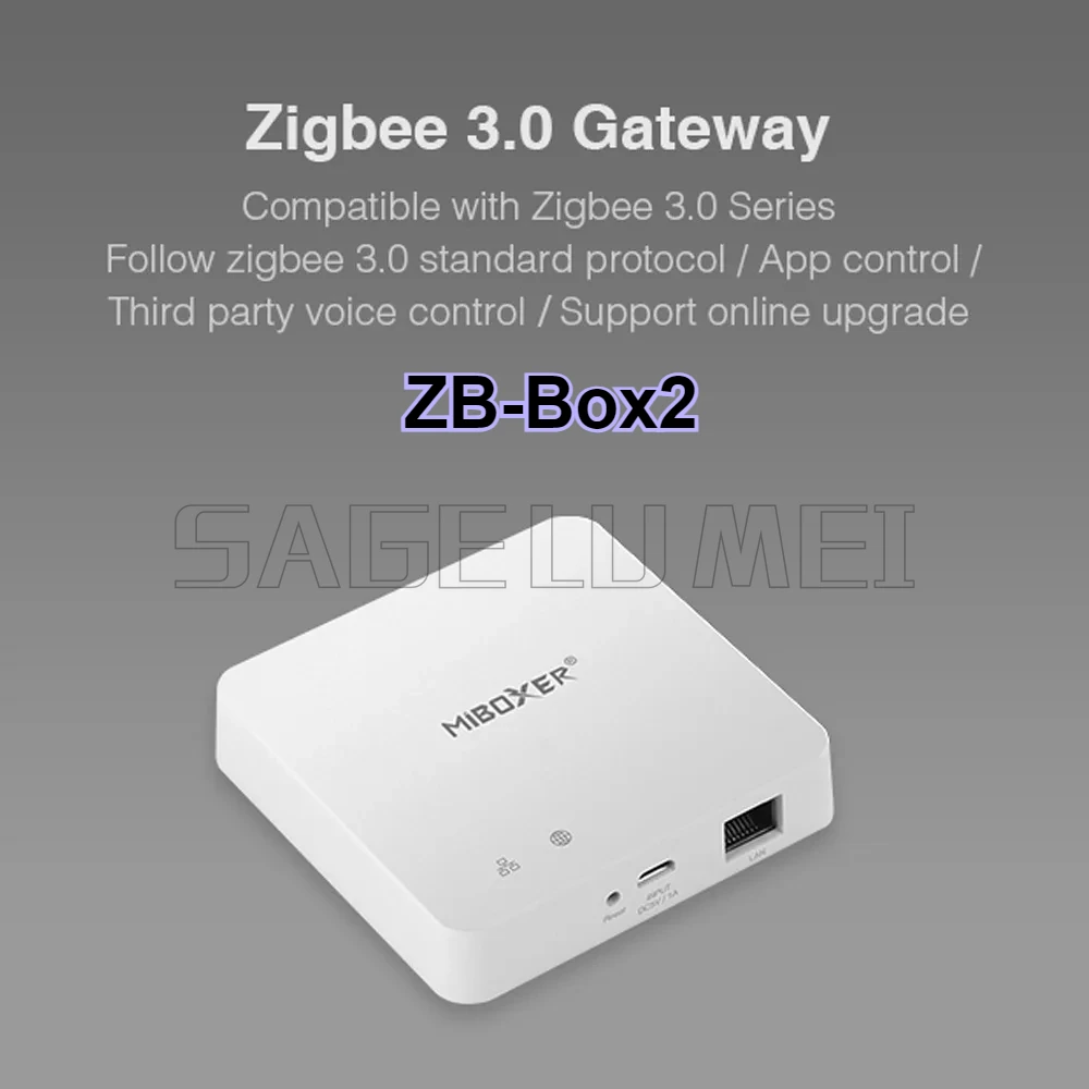 Miboxer ZB-Box2 / ZB-Box3 WiFi Smart Zigbee 3.0 Gateway Bluetooth-Compatible Mesh Multimode Support App Control Voice Control