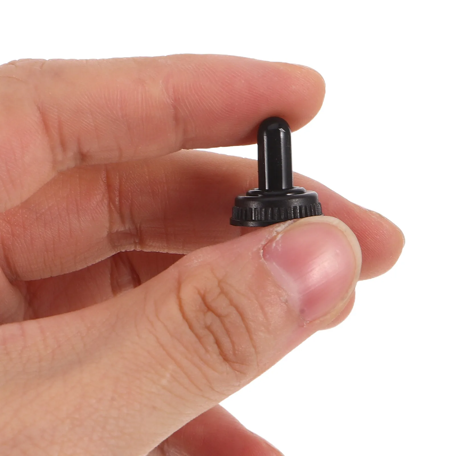 Toggle Switch Cover 50Pcs 6mm Thread Heavy Duty Waterproof Dustproof Black Guard for Marine and Industrial Use