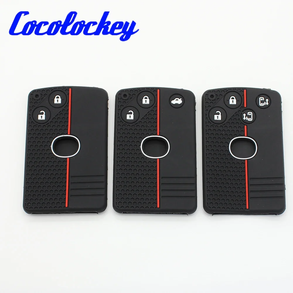Cocolockey Silicone Smart Key Cover Case Fob Holder for Mazda 3 5 6 CX7 CX9 RX8 Miata MX5 8 M8 MPV 2/3/4 Buttons Car Accessories