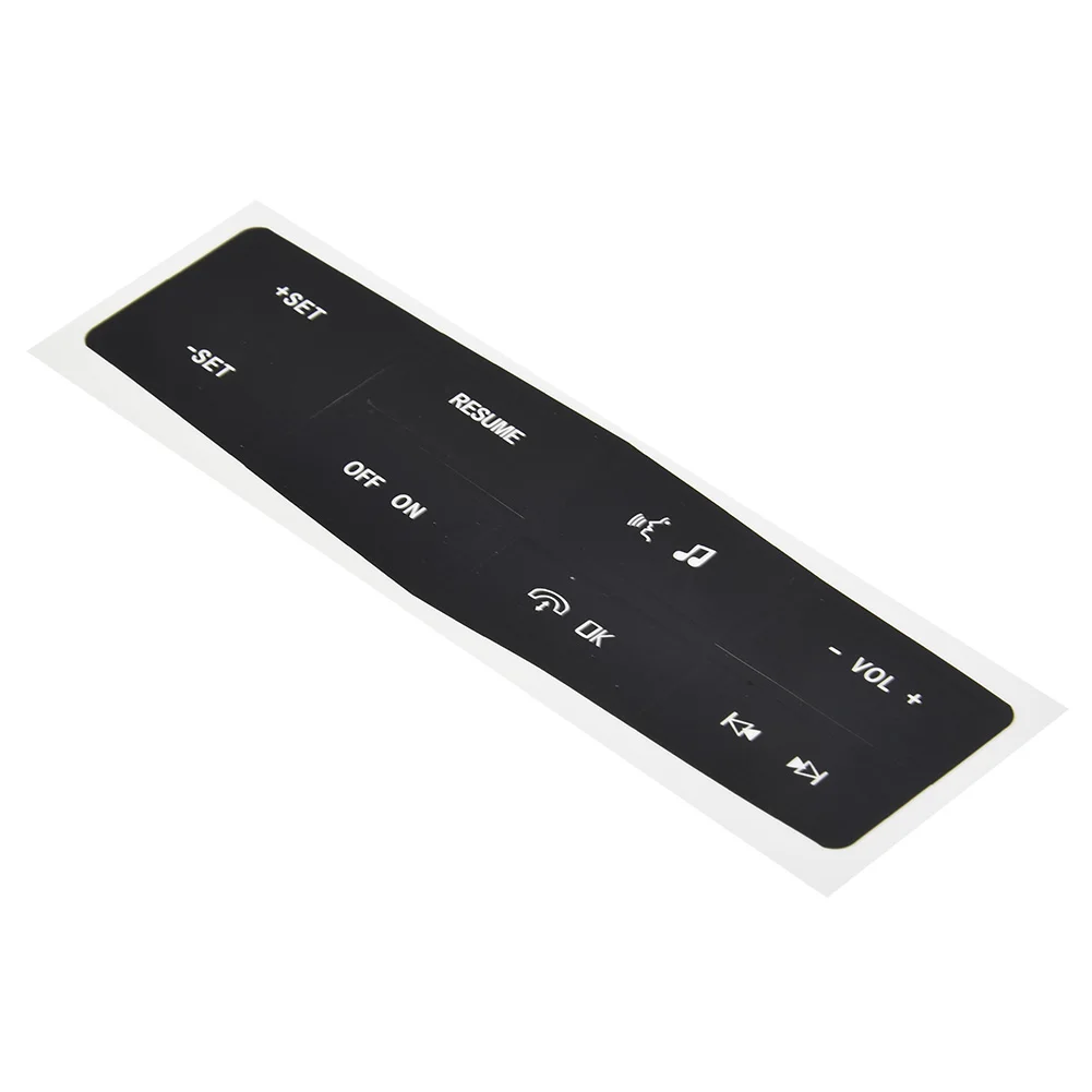 Direct Fit Steering Wheel Control Button Repair Sticker for Ford 2010 through 2012 Front Vehicle Control Overlay