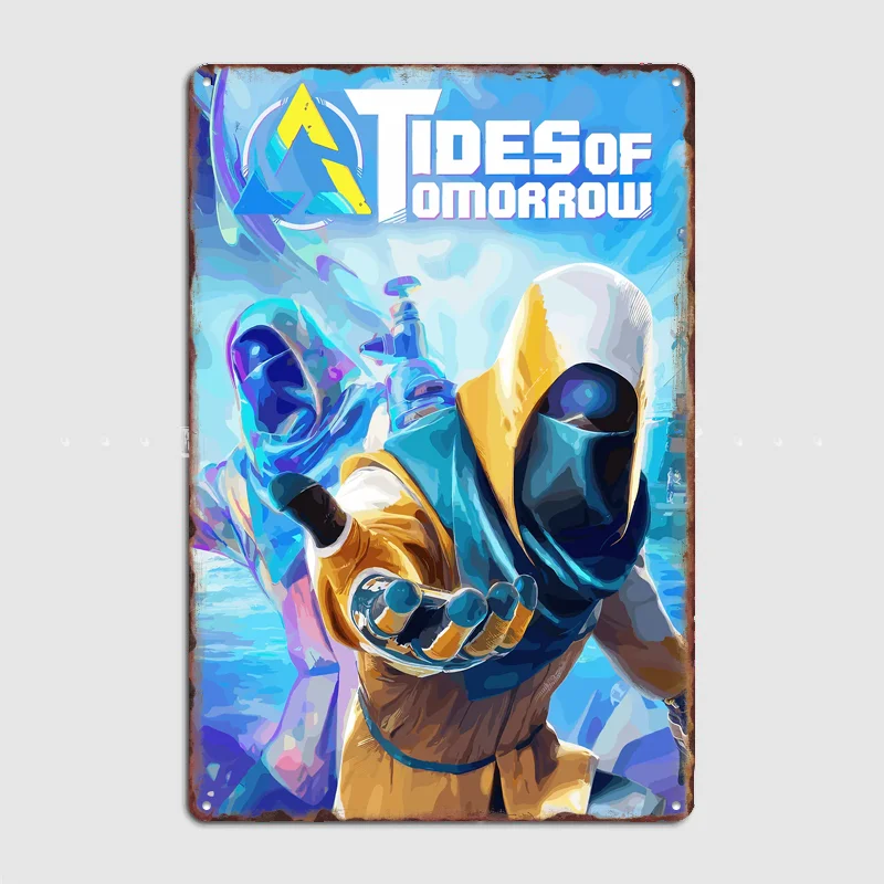 Tides of Tomorrow Game Art Poster Metal Tin Sign Indoor Outdoor Home Decor Bar Custom Posters Wall Room Decorations