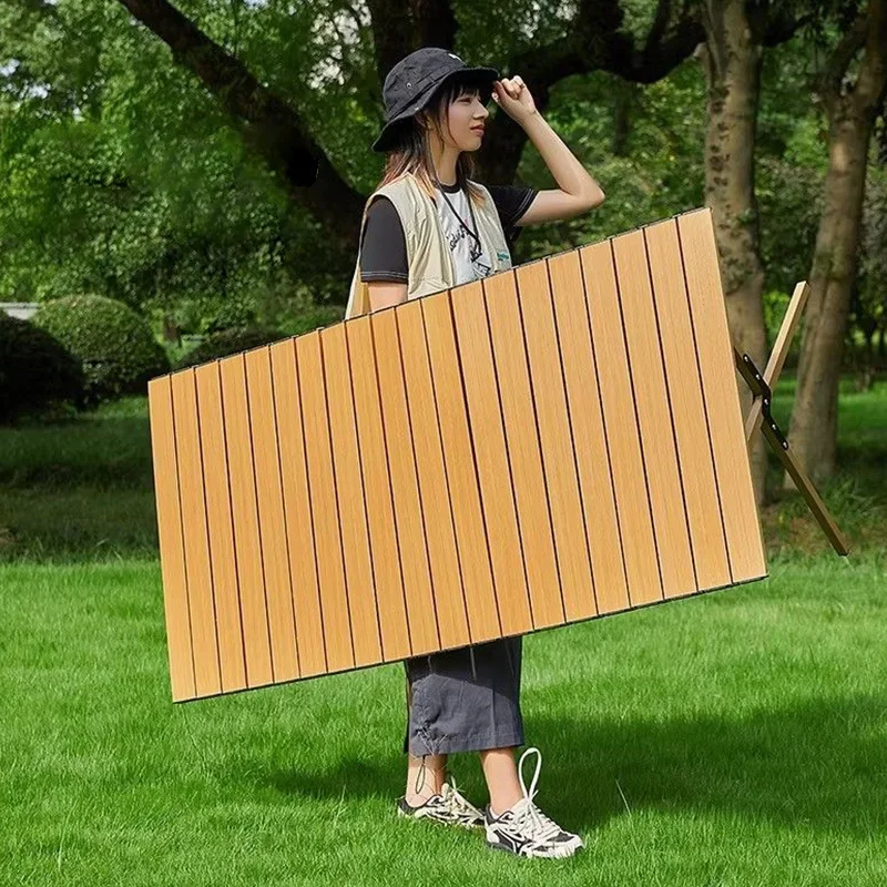 Factory Wholesale Custom Outdoor Folding Table Portable Car Camping Stall Egg Roll Table Foldable Table Camping Table