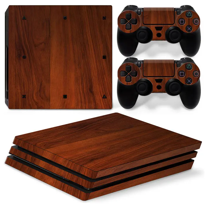 factory outlet grain Skin Sticker for PS4 PRO Console and 2 controller  Support drawing customization