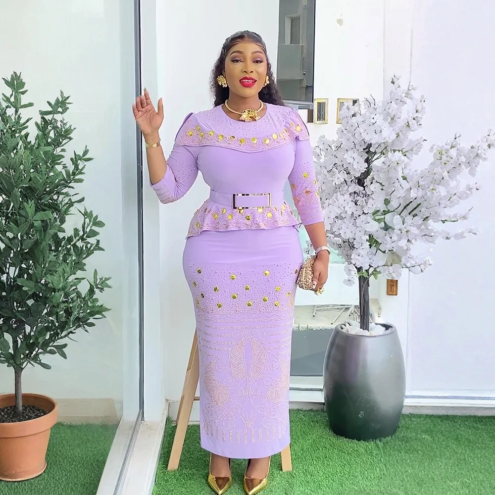 Plus size vestidos de festa africanos para mulheres diamante bodycon maxi vestido longo roupas elegantes vestido de noite de casamento
