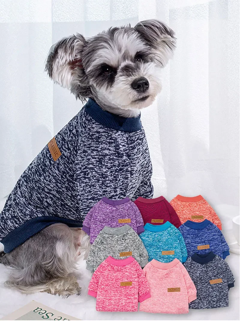 Welpen- und Katzenjacke, warme Winterkleidung für kleine Hunde, klassischer Haustierpullover, Kleidung, Sweatshirts, lässige Haustierkostüme – Detail 1