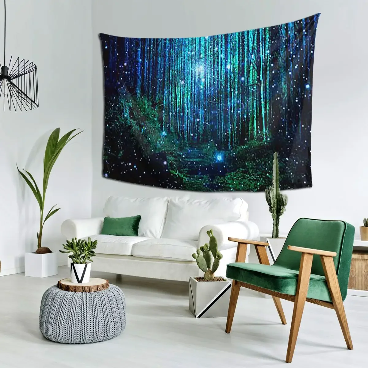 In The Magical Forest Tapestry Art Wall Hanging Aesthetic Home Decoration Tapestries for Living Room Bedroom Dorm Room