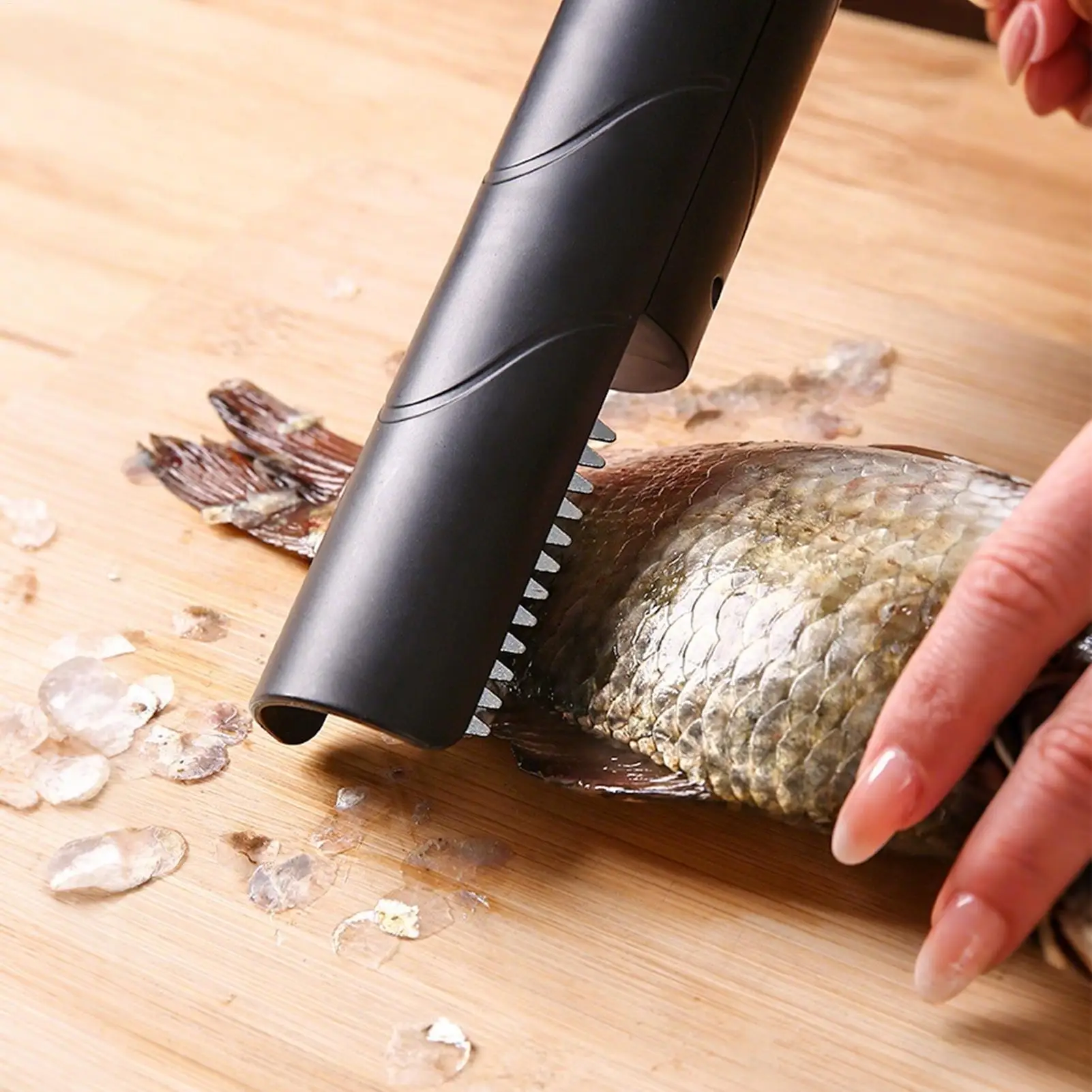 Handle Electric Scraper Fish Scaler Non-Slip Handheld Rechargeable Battery Multi-functional Roller Peeler For Kitchen Camping