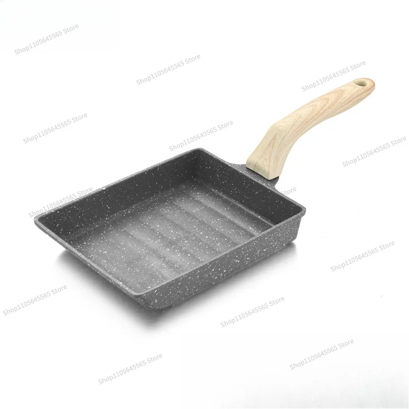 Non stick frying pan, square steak, fried vegetables, wheat rice stone, breakfast, Chicken rolls, fried vegetables