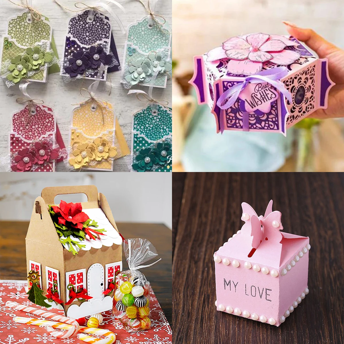 Candy Box Craft Metal Stencil Mold Cutting Dies Scrapbooking Album Paper Cards Decorative Crafts Embossing Die Cuts 2024 New