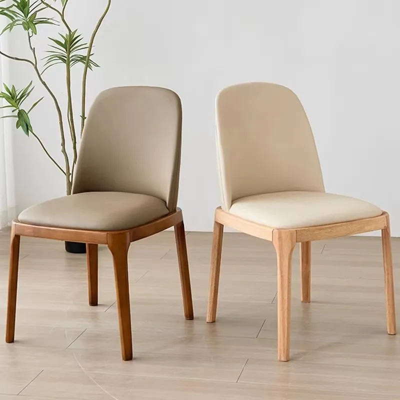 Comfortable Modern Dining Chairs Minimalist Ladder Back Nordic Hotel Chair Simple Aesthetic Sillas Para Comedor Home Furniture