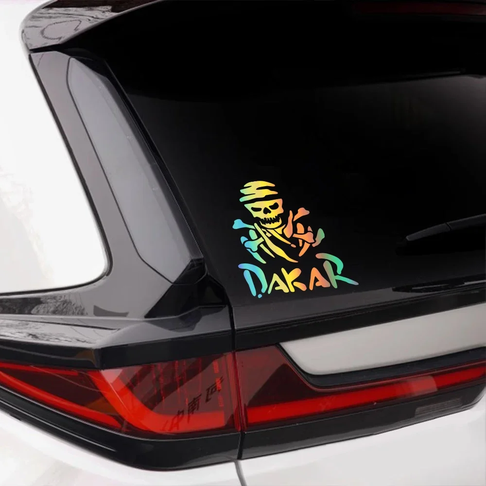 Creative Car Stickers Skeleton Bone Pattern DAKAR Vinyl Decal Waterproof Personalized Auto Body Universal Decoration Accessories