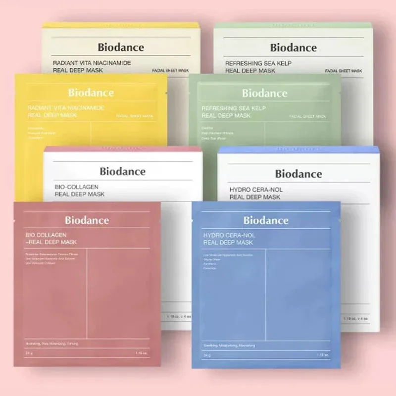 Mascarilla Facial de Gel Hidratante Profundo con Colágeno Biodance, Hidratación Nocturna, Reduce los Poros, Mejora la Elasticidad, Hidratación Profunda, Cuidado de la Piel