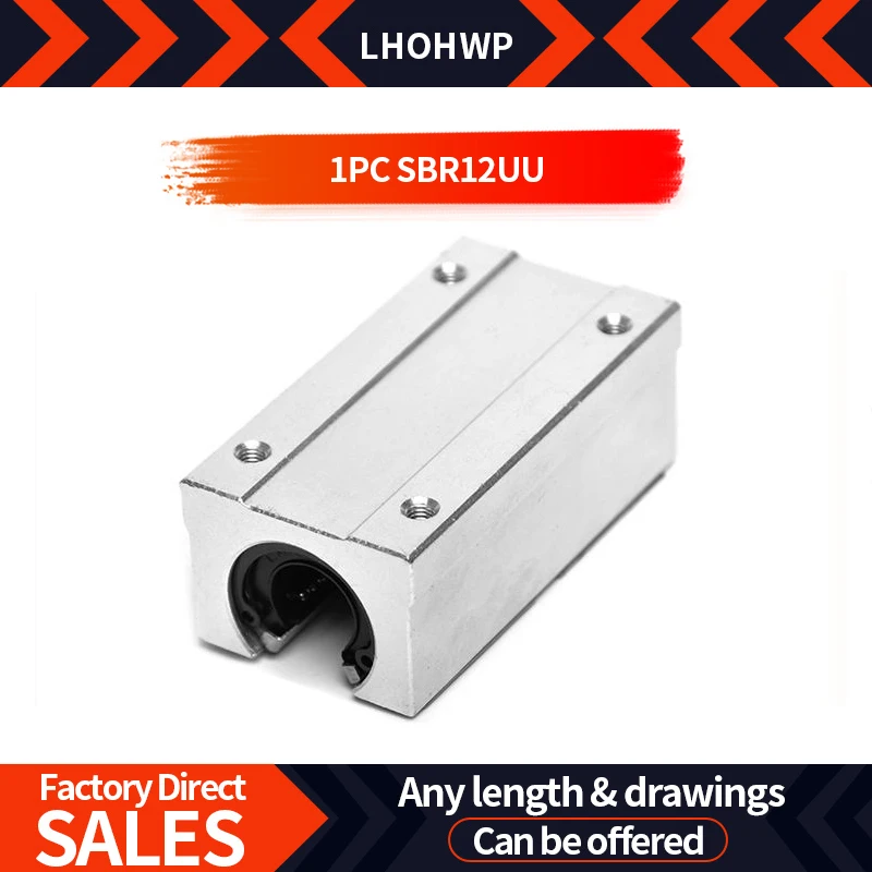 Deslizador de extensión tipo caja de apertura recta de alta calidad, superventas, SBR12LUU/placa de presión