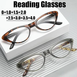 Cat Eye Presbyopia Glasses for Women Men Luxury Brand Anti Blue Light Far Sight Eyeglasses Optical Prescription Reading Eyewear