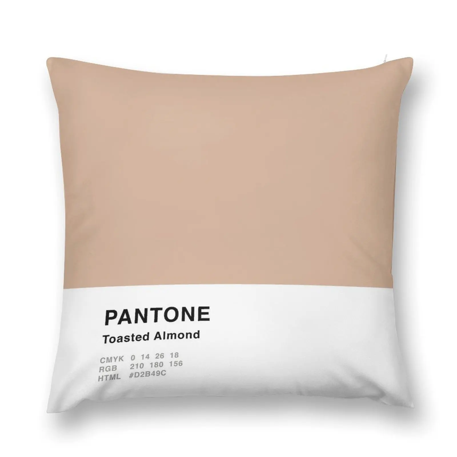 Toasted Almond Pantone Simple Design Throw Pillow Pillowcase Sofa Covers For Living Room Throw Pillow Covers pillow