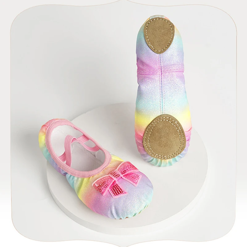 Professional Childrens Dance Female Soft Bottom Cat Claw Non Strap Versatile Ballet Form Yoga Performance Dance Shoes