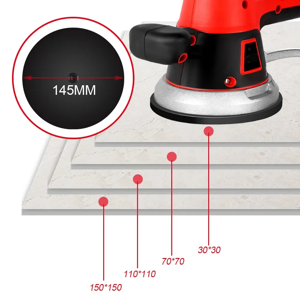 Cordless Tiling Tiles Machine Tiles Vibrator Suction Cup 6 Speed Automatic Floor Vibrator Leveling Tools For Makita 18V Battery