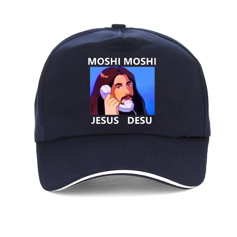 Moshi Jesus Desu cap Funny Unisex Moshi printing Baseball Cap adjustable Outdoor sun hat