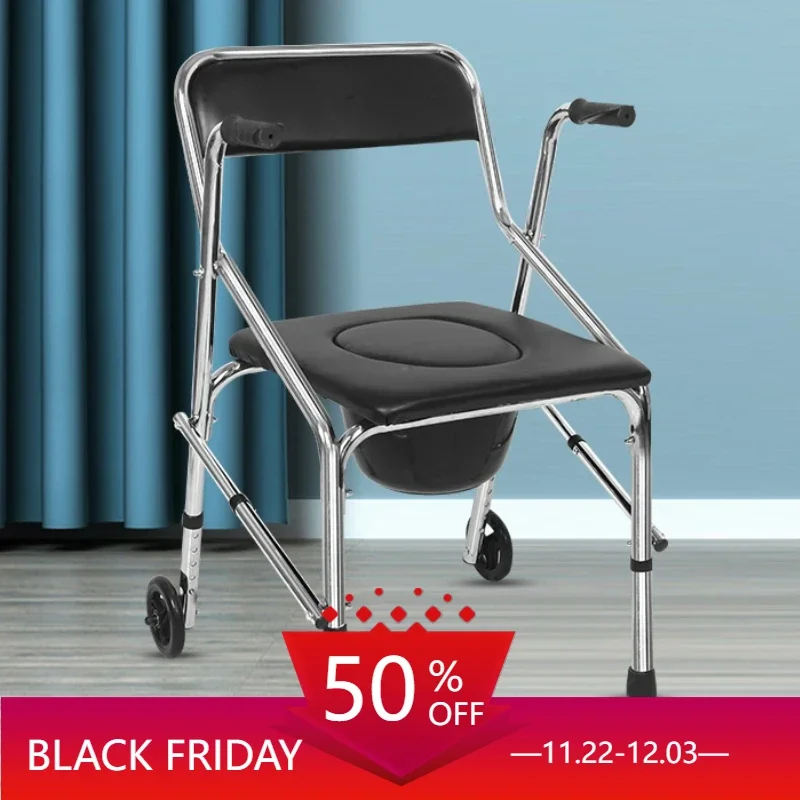 Unique Handle Portable Lifting Seat Elderly Chair Commode Toilet Walker Duschstuhl Mit Rückenlehne Potty Chair for Adults