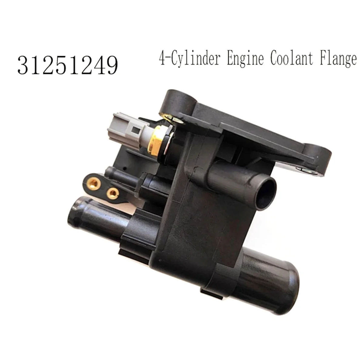 4-Cylinder Engine Coolant Flange for VOLVO C30 S80 S40 C30 S80 V70 BW MK3 2.0L 31251249 Thermostat Adapter with