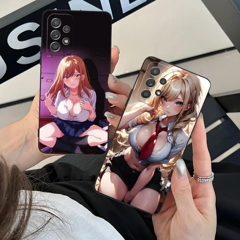 JK زي مدرسي فتاة قضية الهاتف لسامسونج غالاكسي A73 72 71 70 56 55 54 53 52 36 35 34 23 16 15 5G اللون الغطاء الواقي