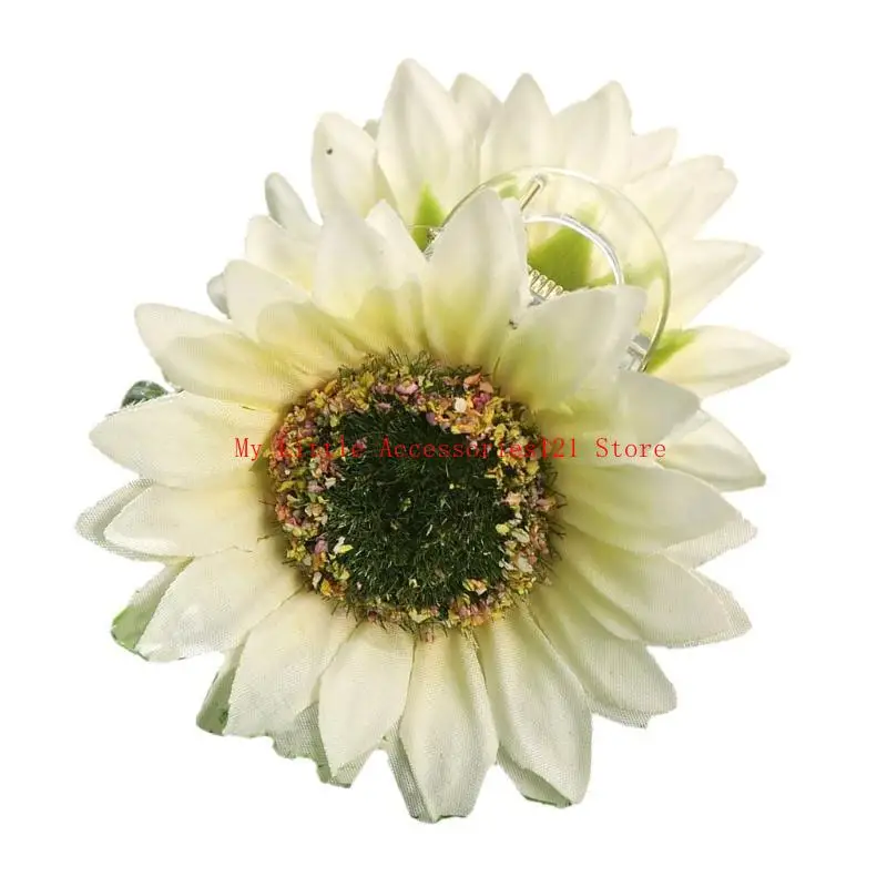 

Hair Claw Clip for Sunflower Valentine's Day Large Claw Hair Barrettes Unique Adornment Hairpin Fashion Unique Flower
