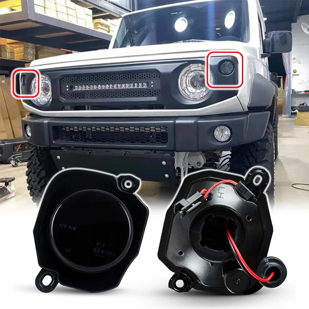 

2X Front Bumper LED Side Marker Dynamic Light for Suzuki Jimny JB64W JB74W 2018- Flashing Turn Signal Indicator Lamp Smoked Lens