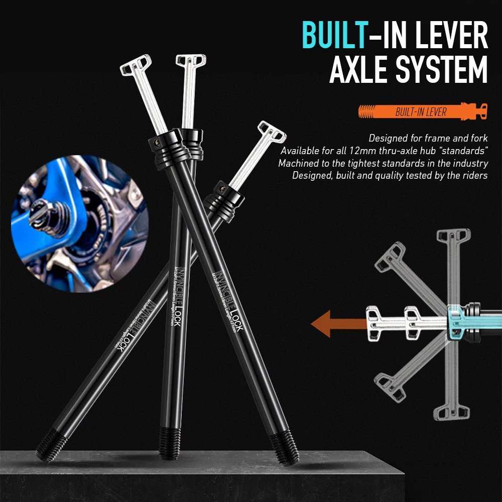 RYET الطريق دراجة رمح 12 مللي  - مراجعة Bike Thru Axle Lever 12X142 وسعره