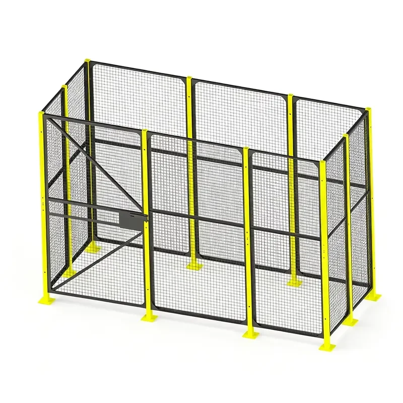 High Strength Black Steel Wire Mesh Guardrail for Industrial Warehouse School Workshop Safety-Stable Protective Isolation