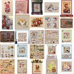 Light coffee fabric DIY Embroidery Cross Stitch Kits Craft Needlework Set unPrinted Canvas Cotton Thread riolis 953 snow city
