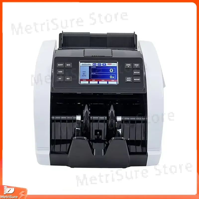 Dual TFT Screen Bill Counter Currency Value Counter Cash Sorting Money Counter with LCD Display for Bank Office Use