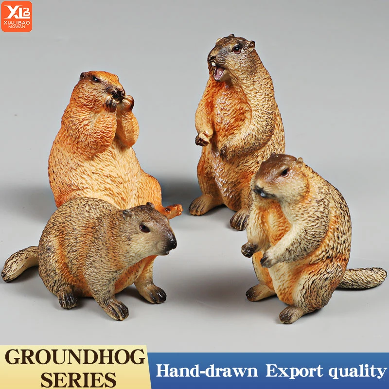 สัตว์ป่าจำลอง หนูตัวใหญ่ โมเดลแอ็คชั่นฟิกเกอร์ ของสะสม ตุ๊กตาน่ารัก ของเล่นเด็ก