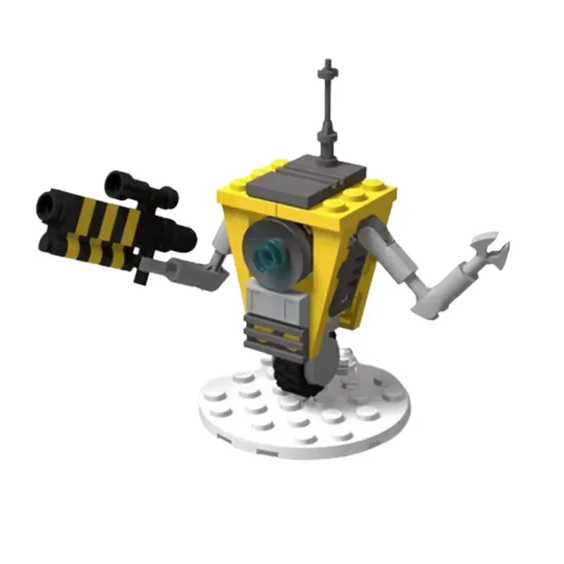 Kreatives, zwielichtiges kleines lautes Roboter-MOC-Bausteinmodell, DIY-Lernspielzeug für Kinder, Geburtstagsgeschenk, Dekoration – Detail 8
