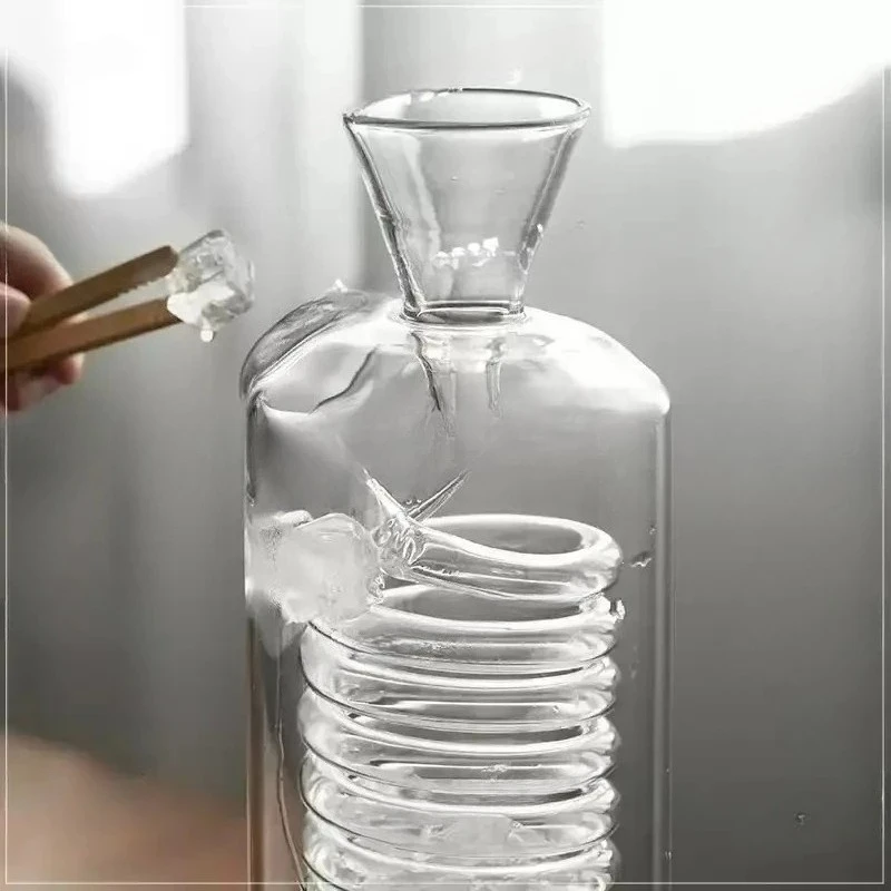 Quick cold brew glass tube ice brewed coffee maker, summer ice brewed teapot