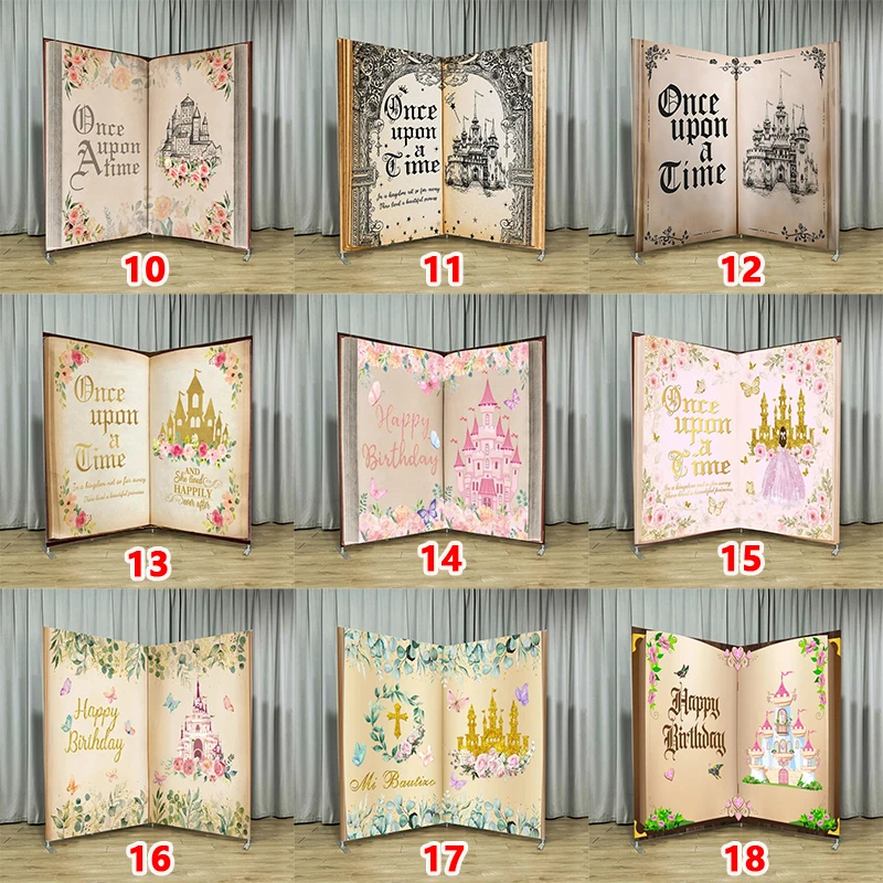 Storybook Backdrop Stand Detachable Storage Stand Party Event Backdrop Customizable Professional Photography Studio Prop Banner