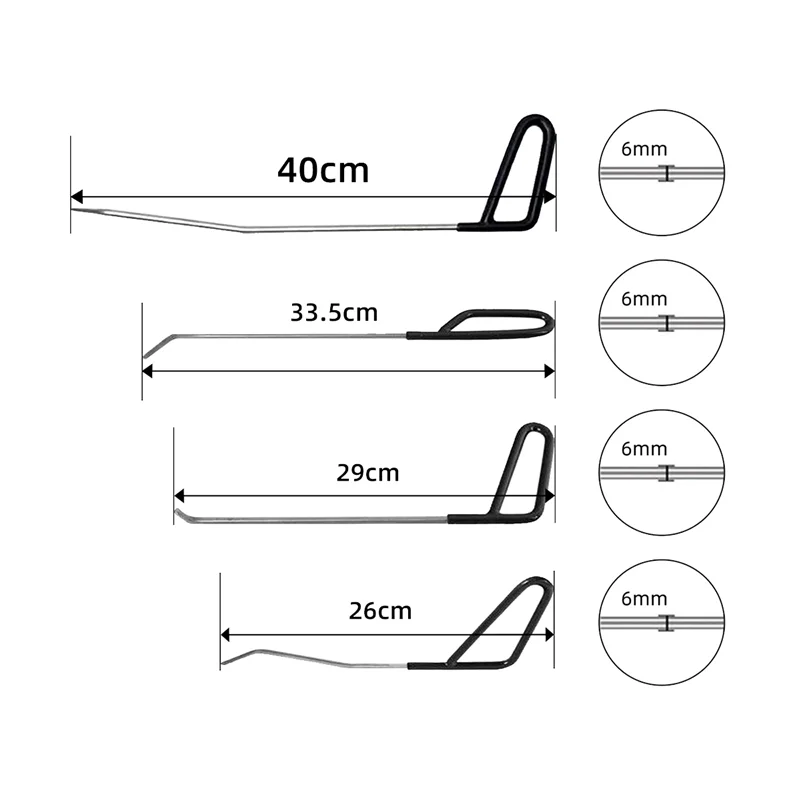 ABLL-22 Pcs Paintless Dent Repair Rods, Hard Spring Steel Dent Rods, Dent Repair Tools, Professional Hail Dent Removal Tool