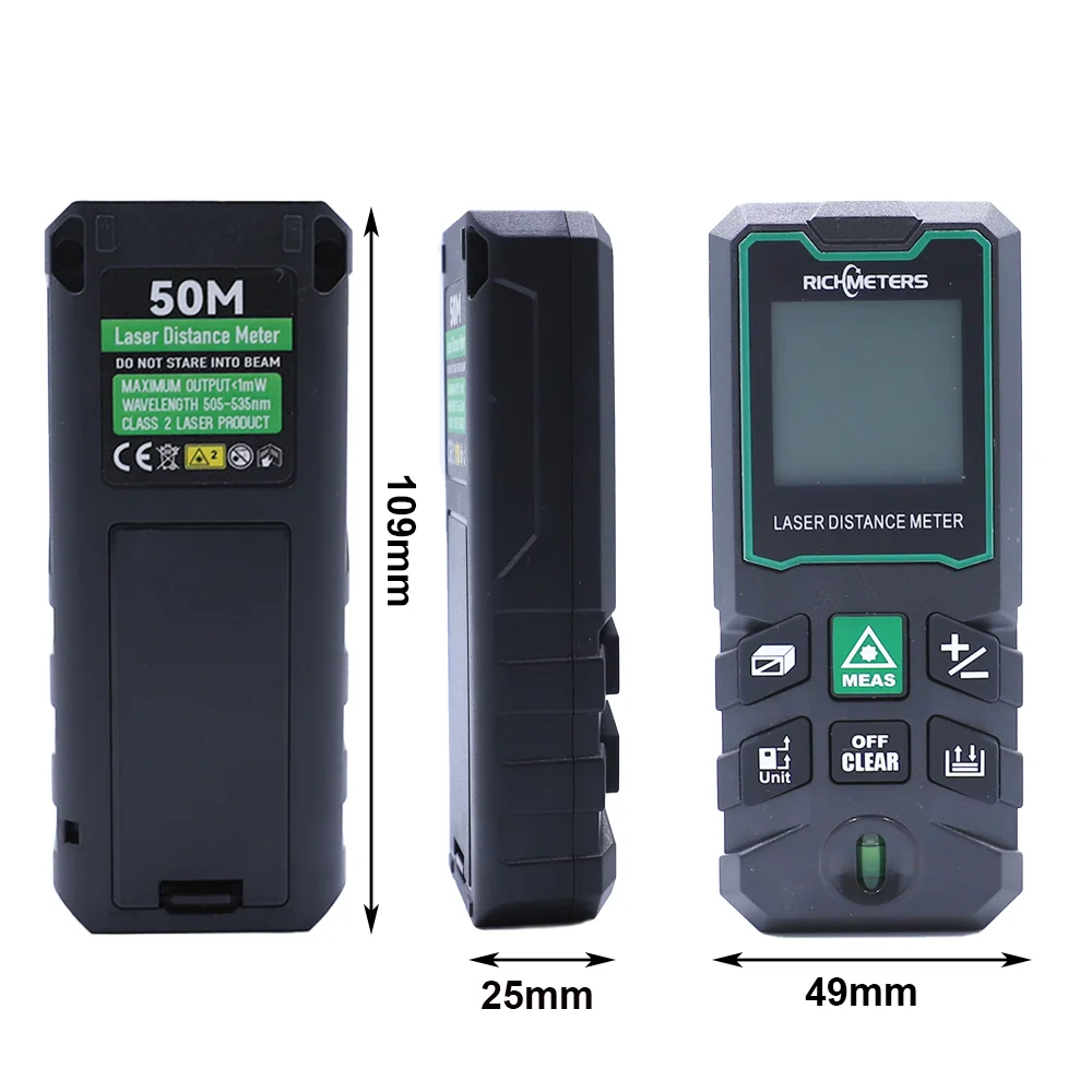 Imagem -02 - Digital Angle Transferidor Range Finder Laser Distância Medidor Rangefinder Ferramentas de Medição Profissional