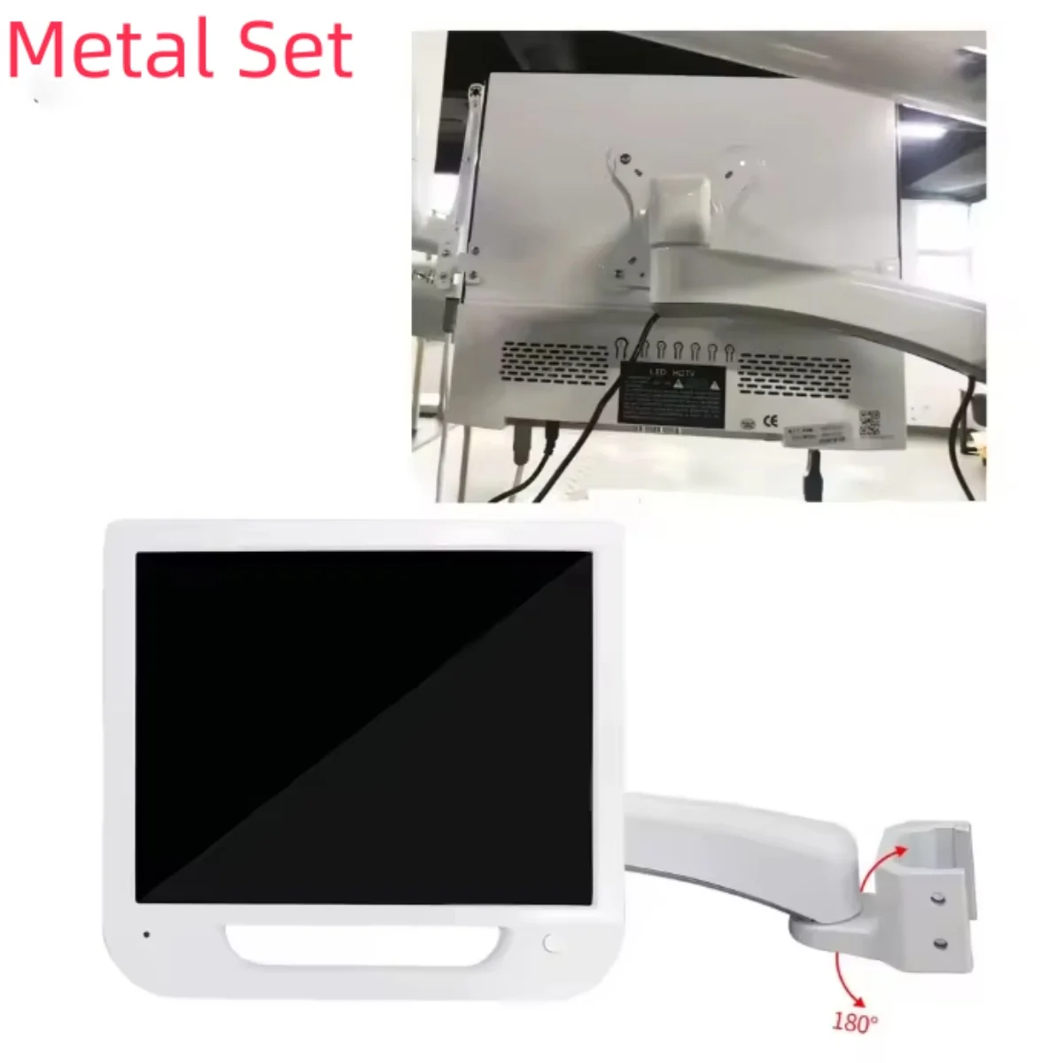 2 Type Dental Intraoral Camera Bracket 45/50mm Metal/Plastic LCD Monitor Arm Mount for Dental Chair Unit Accessories