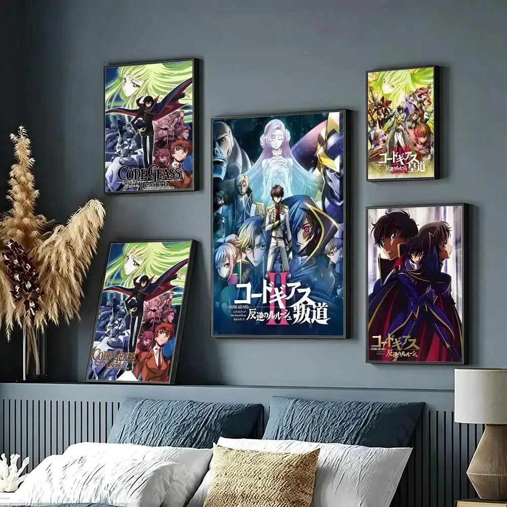 Code Geass Lelouch of the Rebellion Poster HD Poster Sophisticated Modern Aesthetic Wall Art For Living Room Bedroom Office