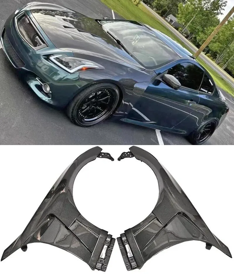 

For Lnfiniti G37 04 07 09 10 13 Carbon Fiber Front Fender Modifeid Left And Right Fender Car Accessories