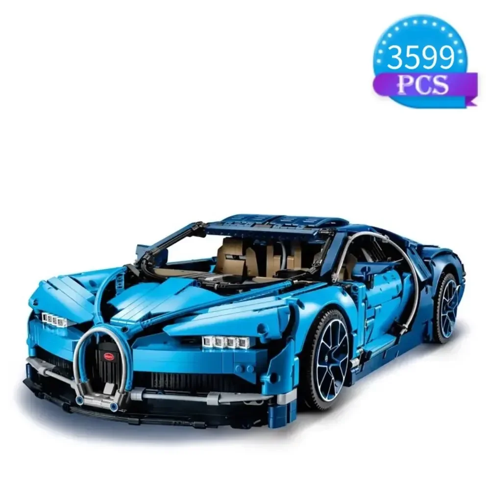 In Stock New 3599Pcs Chirons Super Sport Racing Car Building Blocks Adults Bricks Children Toys Christmas Gifts