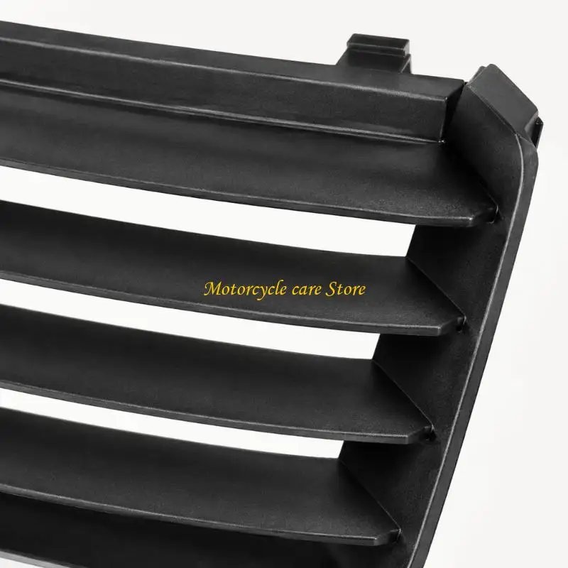 U75F Front Grille Replacement Insert with Horizontal Slats and Injection-Molded Plastic Construction for Its Bumper Position
