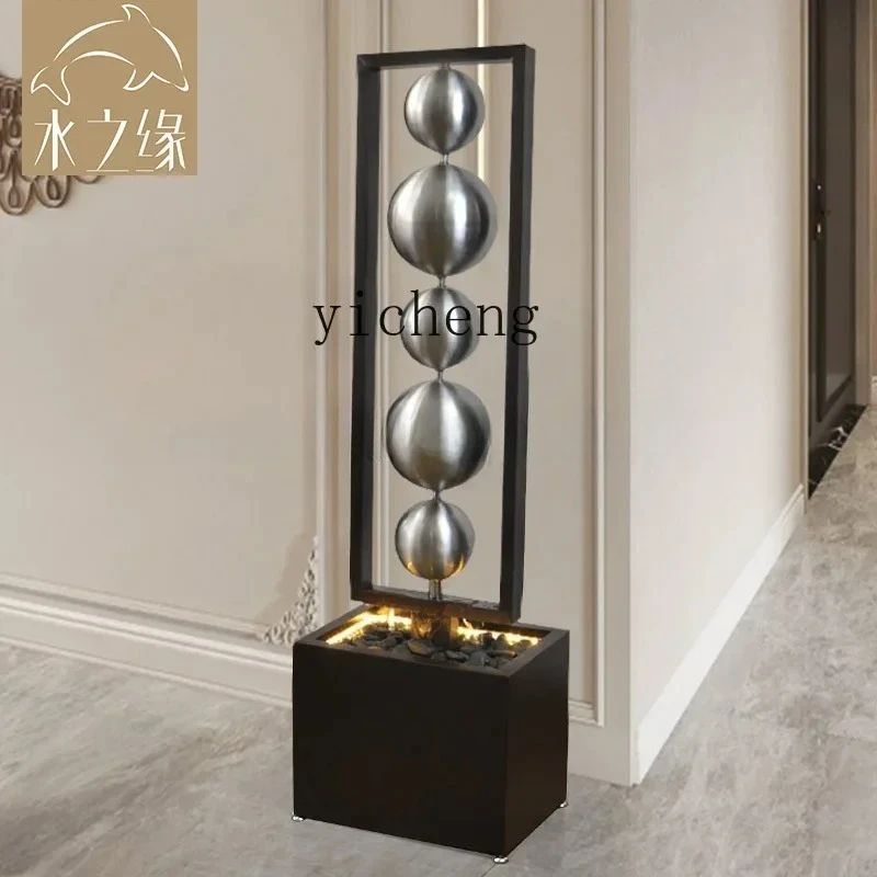 BJ-12  entry entrance, flowing water ornament, ornament next to the sofa, floor-to-ceiling high-end decoration