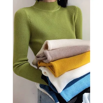 Women's Mock Neck Knit Sweater 1