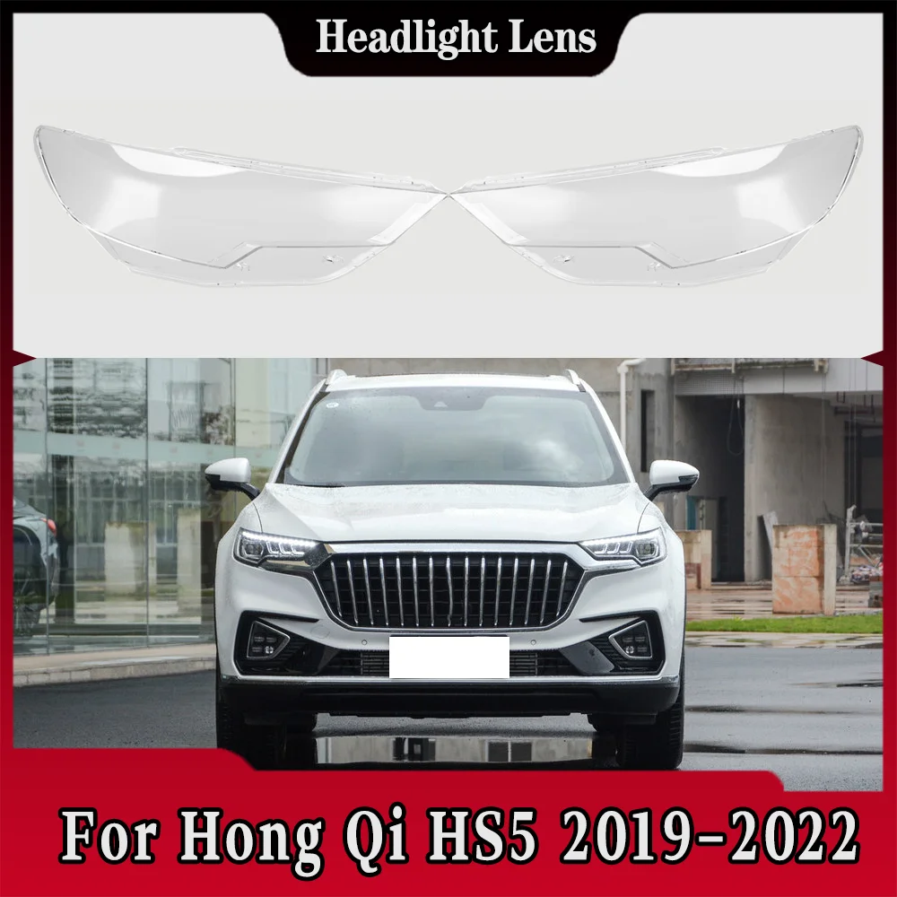 

For Hong Qi HS5 2019 2020 2021 2022 Front Headlight Cover Transparent Headlamp Lamp Shell Replace Original Lampshade Glasslens