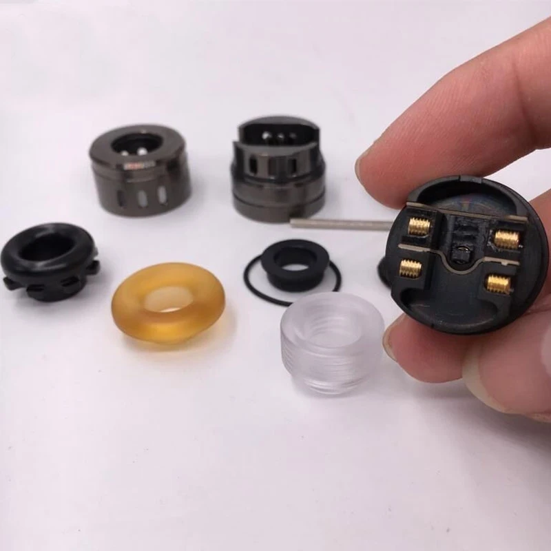 Электронная сигарета Phobia V2 RDA 24 мм бак одна катушка или две катушки 810 смолы капельного наконечника Vape аксессуары распылитель Rda